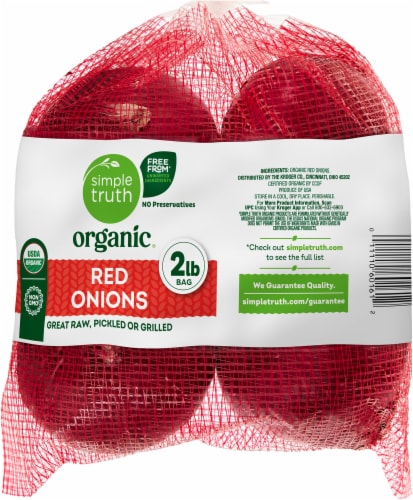 Simple Truth Organic® Red Onion 2 lb Bag Perspective: left