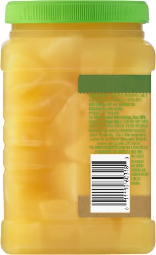 Simple Truth Pineapple Chunks Perspective: left