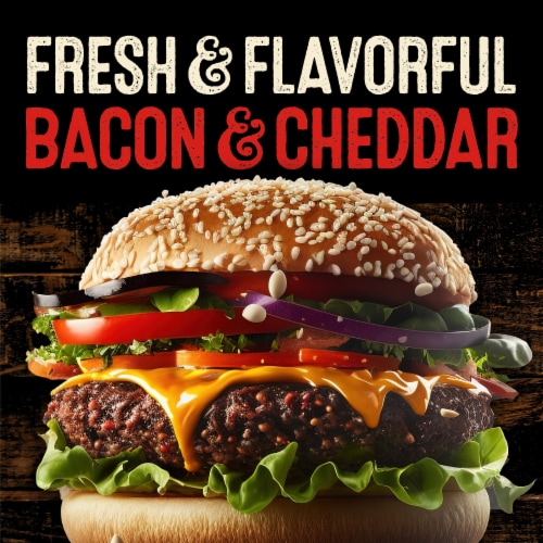 Private Selection® Bacon Cheddar Angus Beef Patties Perspective: left