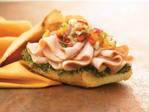 Private Selection® Sliced Oven Roasted Turkey Breast Fresh Sliced Deli Meat Perspective: left