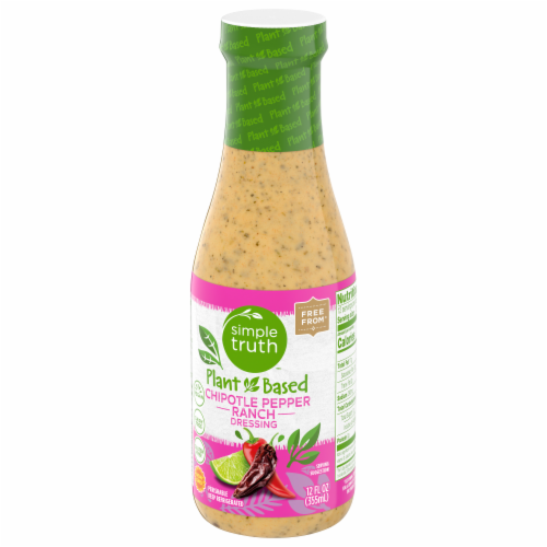 Simple Truth Plant Based Chipotle Pepper Ranch Dressing Perspective: left