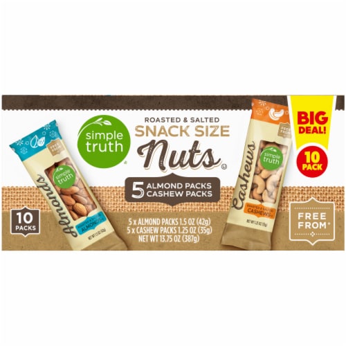 Simple Truth™ Almond and Cashew Snack Size Nuts Perspective: left