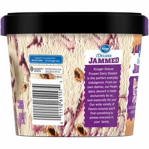 Kroger® Deluxe Jammed Peanut Butter & Jelly Ice Cream Perspective: left