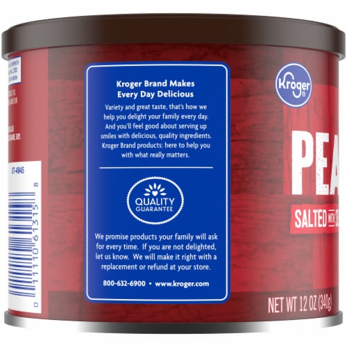 Kroger® Salted with Sea Salt Peanuts Perspective: left