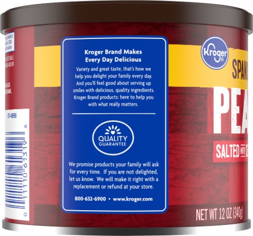 Kroger® Spanish Salted with Sea Salt Peanuts Perspective: left