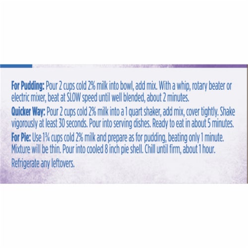 Kroger® French Vanilla Instant Pudding & Pie Filling Perspective: left