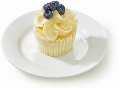 Private Selection® Buttercream Icing White Cupcake Perspective: left