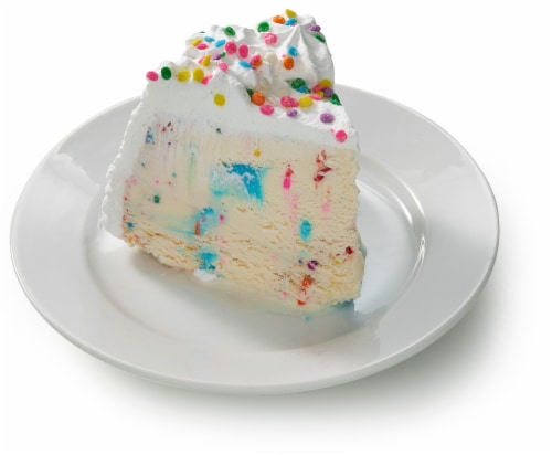 Bakery Fresh Goodness Birthday Cake and Sprinkles Ice Cream Cake Perspective: left