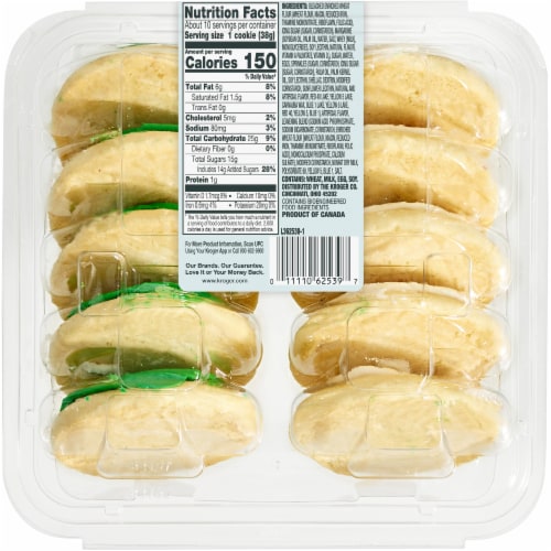 Bakery Fresh Vanilla Frosted Cookies Perspective: left