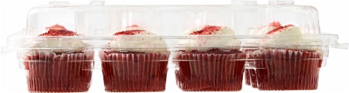 Bakery Fresh Red Velvet Mini Cupcakes Perspective: left