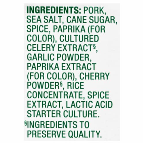Simple Truth® Smoked Uncured Pork Pepperoni Perspective: left