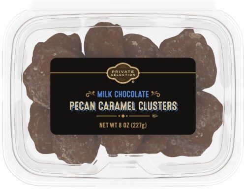 Private Selection® Milk Chocolate Pecan Caramel Cluster Perspective: left