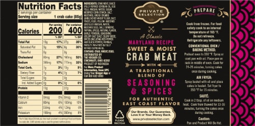 Private Selection® Maryland Style Crab Cakes Perspective: left