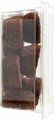Bakery Fresh Mini Chocolate Brownie Bites Perspective: left
