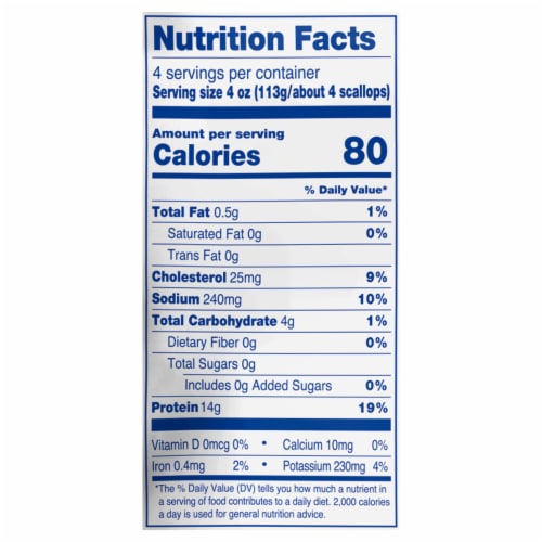 Kroger® Wild Caught Sea Scallops Frozen Perspective: left