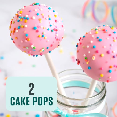 Bakery Fresh Birthday Cake Pops Perspective: left