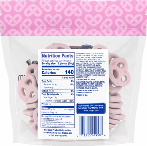 Kroger® Strawberry Yogurt Covered Pretzels Perspective: left