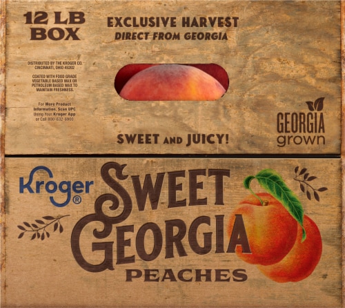 Kroger® Sweet Georgia Peaches Crate Perspective: left