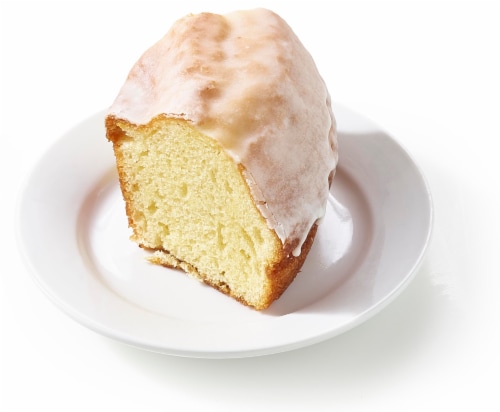 Bakery Fresh Sour Cream Pudding Cake Slice Perspective: left