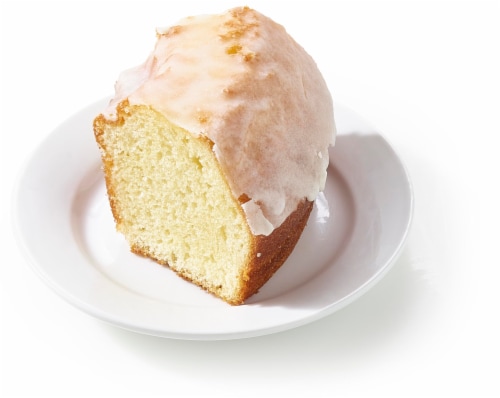 Bakery Fresh Vanilla Pudding Cake Slice Perspective: left