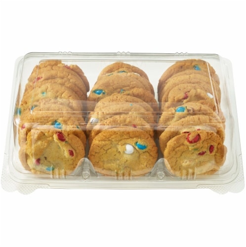 Bakery Fresh Cookies Made With M&M's® Chocolate Candies Perspective: left
