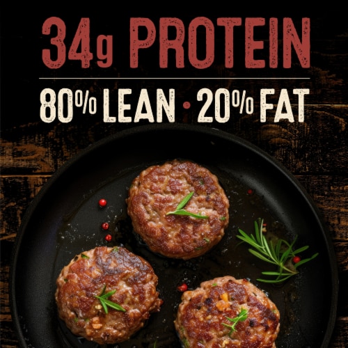 Private Selection® 80/20 Angus Ground Beef Chuck Patties Perspective: left