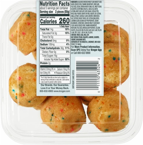Bakery Fresh Birthday Cake Blondie Bites Perspective: left
