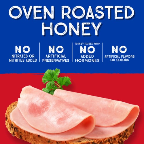 Kroger® Oven Roasted Turkey Breast and Uncured Honey Ham Variety Pack Deli Thin Sliced BIG DEAL! Perspective: left