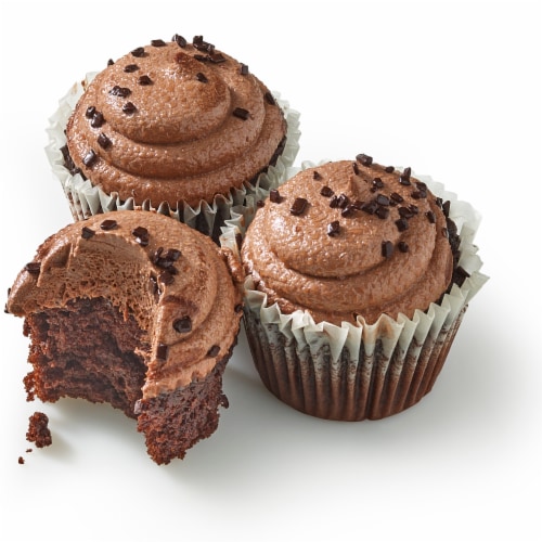 Private Selection® Triple Chocolate Cupcakes Perspective: left