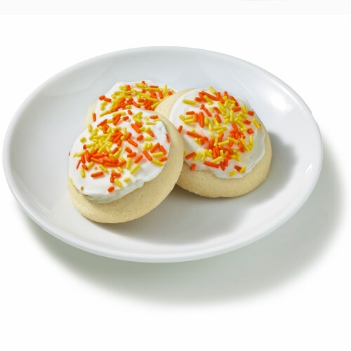 Bakery Fresh Candy Corn Frosted Cookies Perspective: left