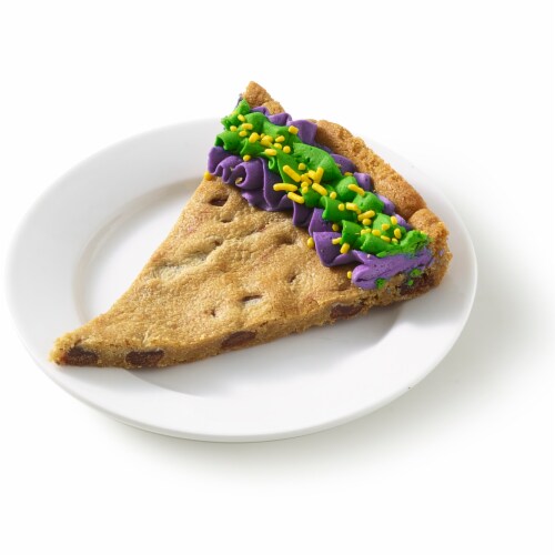 Mardi Gras Colossal Chocolate Chip Cookie Perspective: left