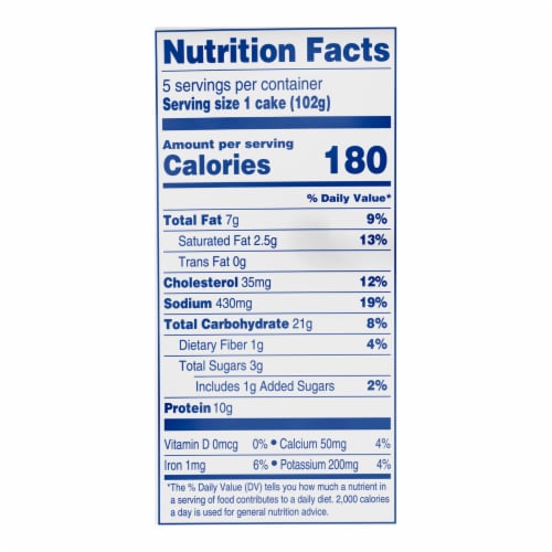 Kroger® Crab and Seafood Cakes Perspective: left