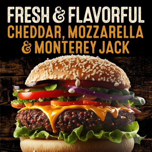 Private Selection® Three Cheese Angus Ground Beef Patties Perspective: left