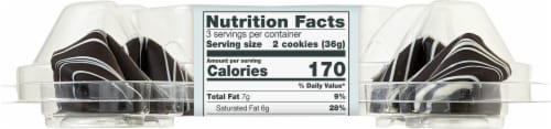 Bakery Fresh Chocolaty Dipped Fortune Cookies Perspective: left