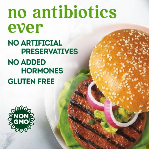 Simple Truth® Wild Caught Alaskan Protein Salmon Burger Perspective: left