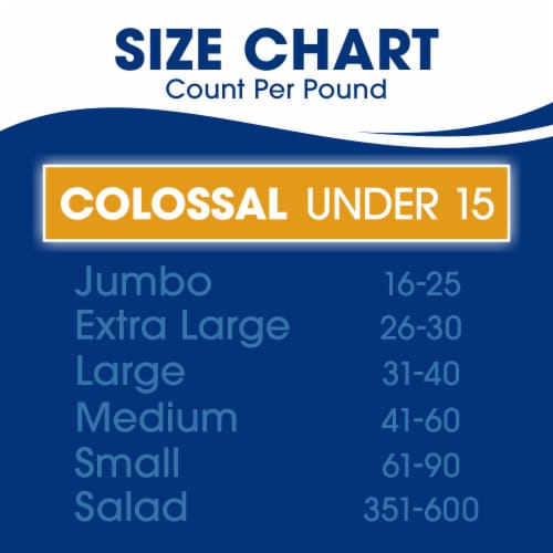 Kroger® Colossal Shrimp Cooked Peeled & Deveined Tail On BIG DEAL! Perspective: left
