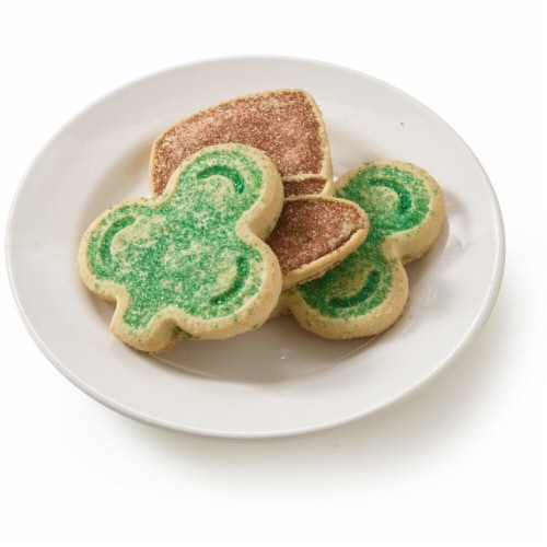 Bakery Fresh Shamrock Sugar Cookies Perspective: left