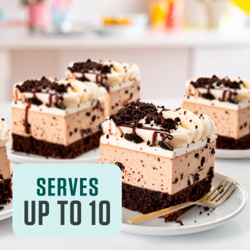 Bakery Fresh Cookies and Cream Ice Cream Cake Perspective: left