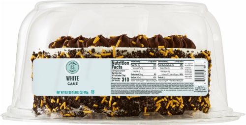 Bakery Fresh Graduation White Cake Perspective: left