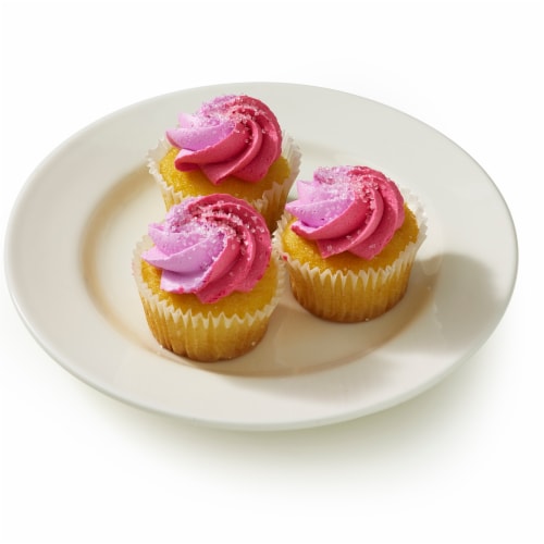 Bakery Fresh Mini Pineapple Cupcakes Perspective: left