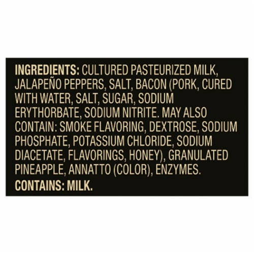 Private Selection® Sliced Jalapeno Bacon and Pineapple Gouda Cheese Perspective: left