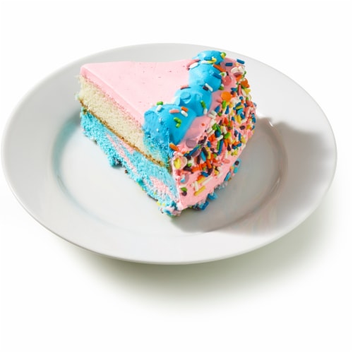 Bakery Fresh Unicorn Ice Cream Cake Slice Perspective: left