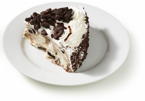 Bakery Fresh Cookies & Cream Ice Cream Cake Slice Perspective: left