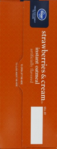 Kroger® Strawberries & Cream Instant Oatmeal Perspective: left
