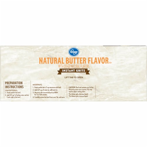 Kroger® Natural Butter Flavor Instant Grits Perspective: left