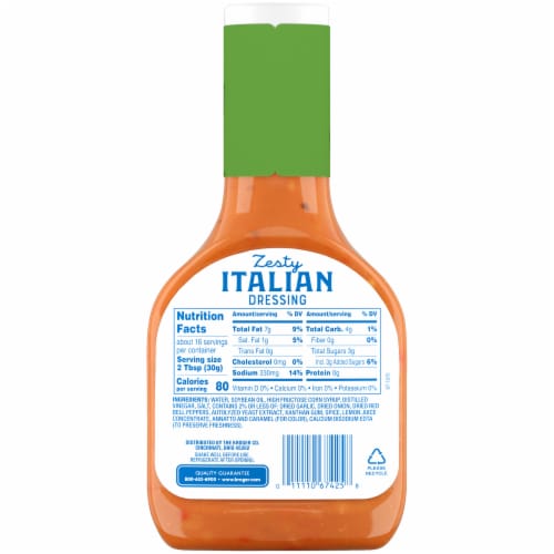 Kroger® Zesty Italian Salad Dressing Perspective: left