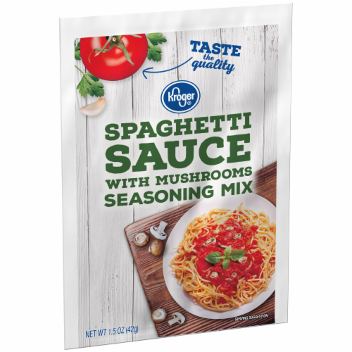 Kroger® Spaghetti Sauce with Mushrooms Seasoning Mix Perspective: left