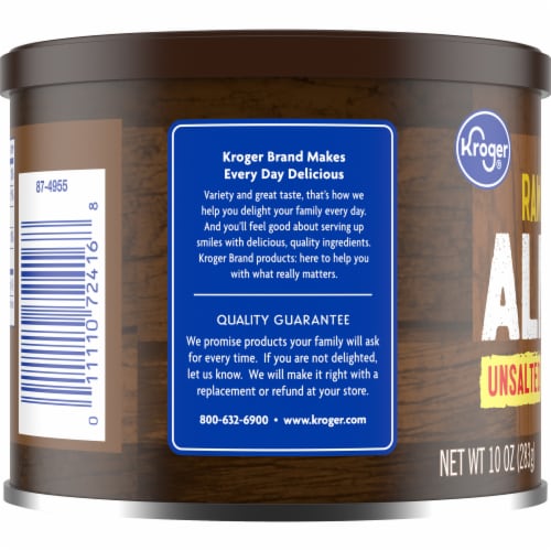 Kroger® Unsalted Raw Almonds Perspective: left