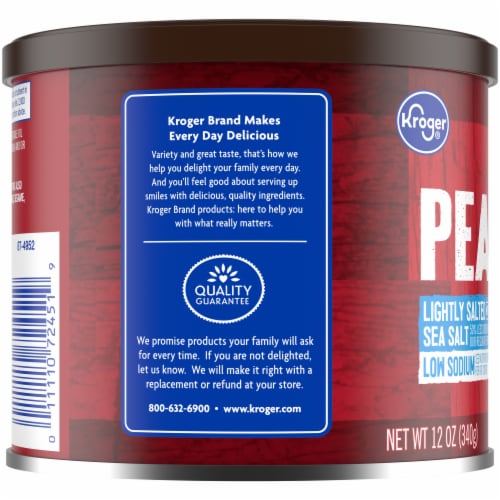 Kroger® Lightly Salted with Sea Salt Peanuts Perspective: left