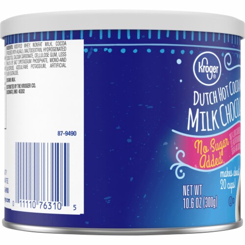 Kroger® No Sugar Added Milk Chocolate Dutch Hot Cocoa Mix Perspective: left